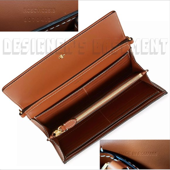 BURBERRY beige Vintage Check HANNAH Flap convertible Chain clutch Wallet Bag NWT - Picture 8 of 10